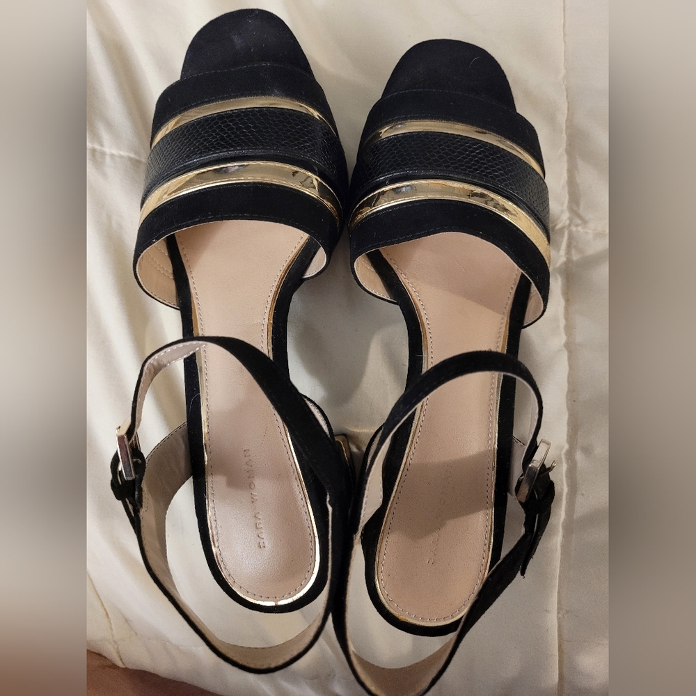 Zara black heels